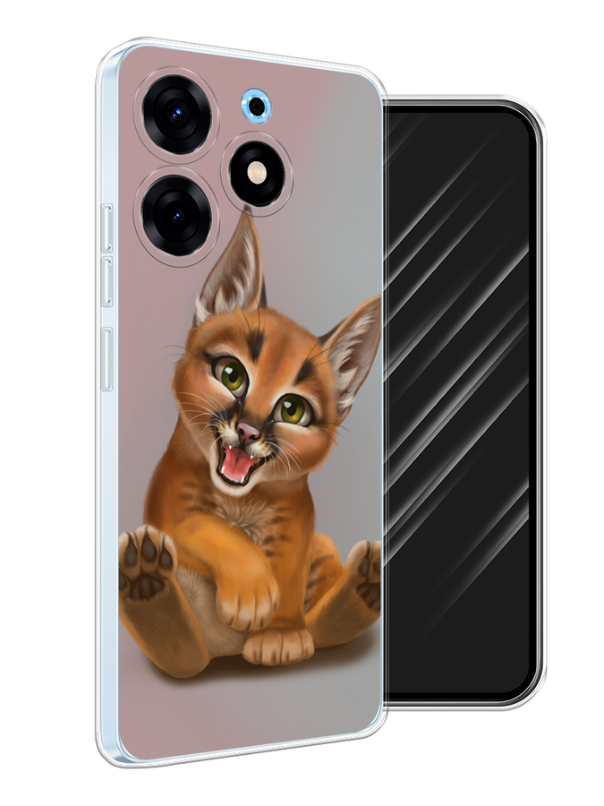 

Чехол Awog на Tecno Spark 10 Pro "Малыш рыси", Оранжевый;серый, 303750-1