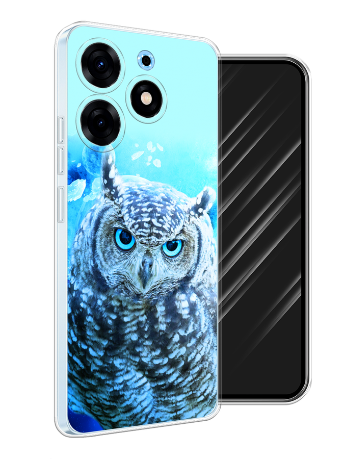 

Чехол Awog на Tecno Spark 10 Pro "Сова арт 7", Синий;голубой, 303750-1