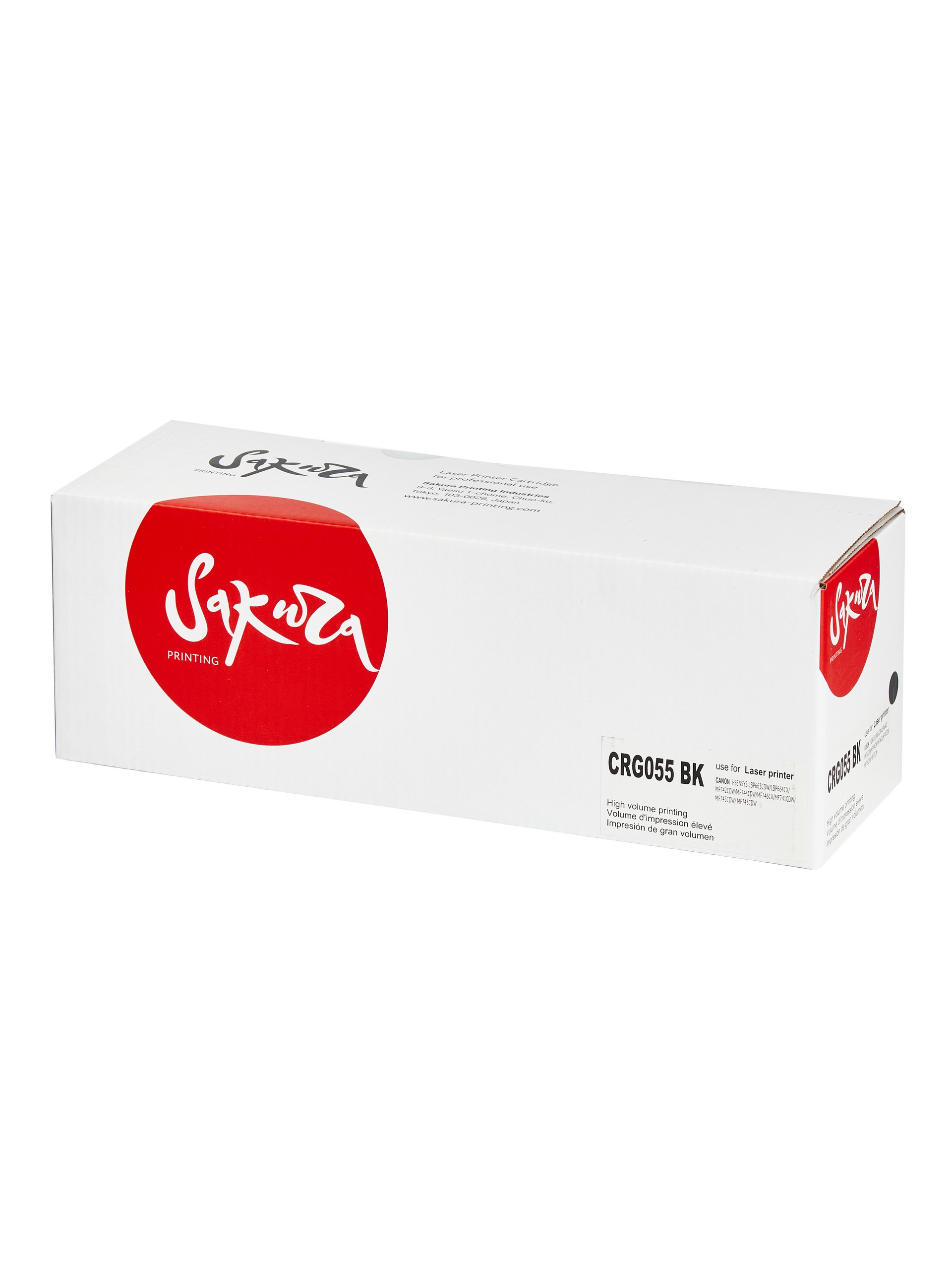 Картридж для лазерного принтера Sakura CRG055BK, черный