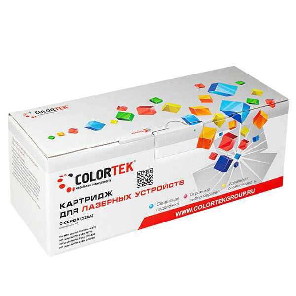 

Картридж для лазерного принтера Colortek 27338 Yellow, совместимый, Желтый