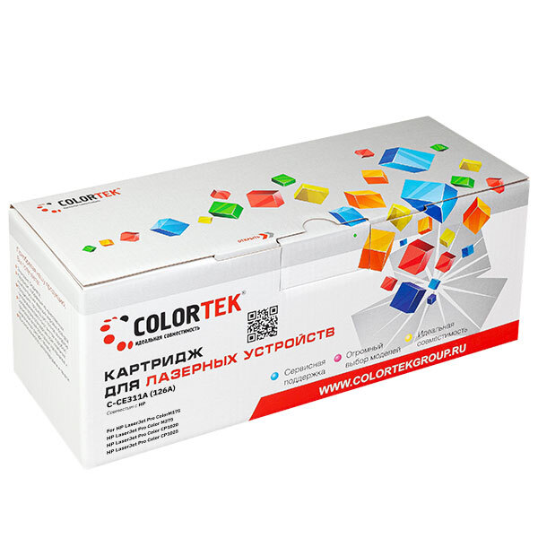 

Картридж для лазерного принтера Colortek 27337 Blue, совместимый, Голубой