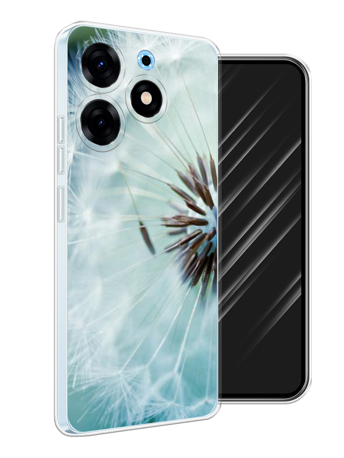 

Чехол Awog на Tecno Spark 10 Pro "Пух одуванчика", Серебристый;серый, 303750-4