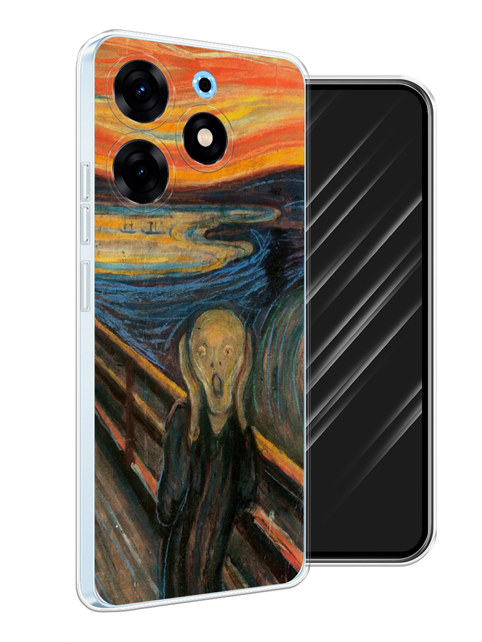 

Чехол Awog на Tecno Spark 10 Pro "Крик", Оранжевый;синий;серый, 303750-9