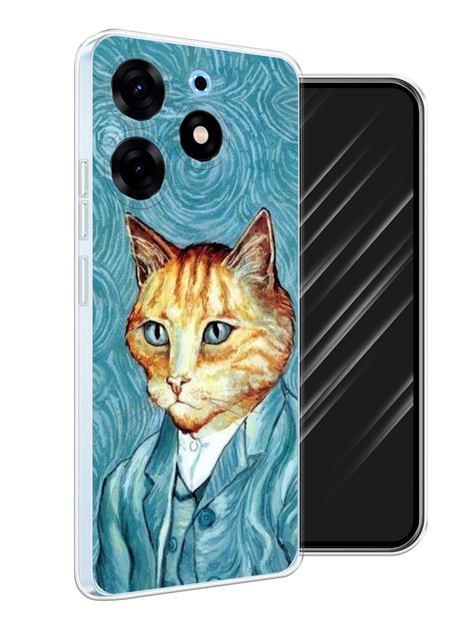 

Чехол Awog на Tecno Spark 10 Pro "Кот Ван Гог", Голубой;коричневый, 303750-2