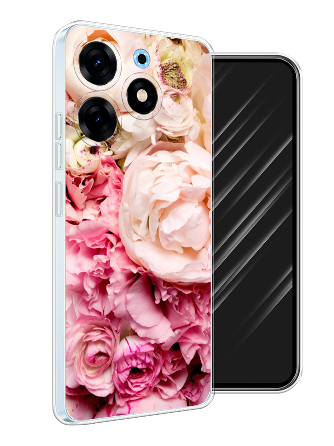 

Чехол Awog на Tecno Spark 10 Pro "Пионы яркие", Розовый, 303750-8