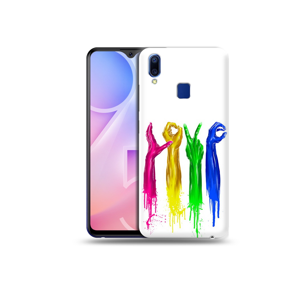 

Чехол MyPads Tocco для Vivo Y95 яркие руки love (PT122996.436.707), Прозрачный, Tocco