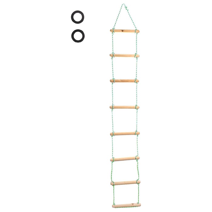 Верёвочная лестница, длина 2 м, d=32 мм лестница координационная atemi длина 6м aal 619 1