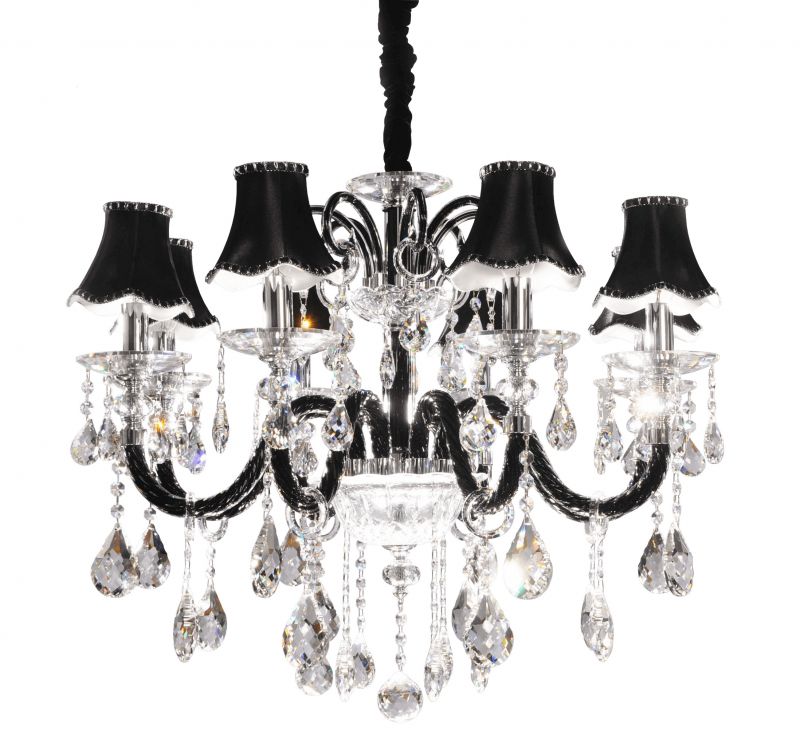 

Подвесная люстра Lumina Deco LDP 66249-8 BK, LDP 66249-8 BK