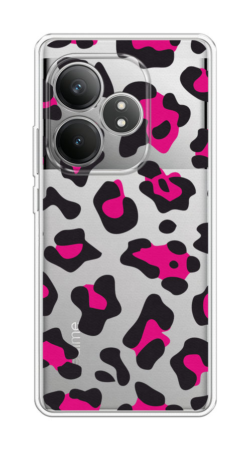 

Чехол на Realme GT 6T "Pink cow spots", Черный;розовый, 2517550-1