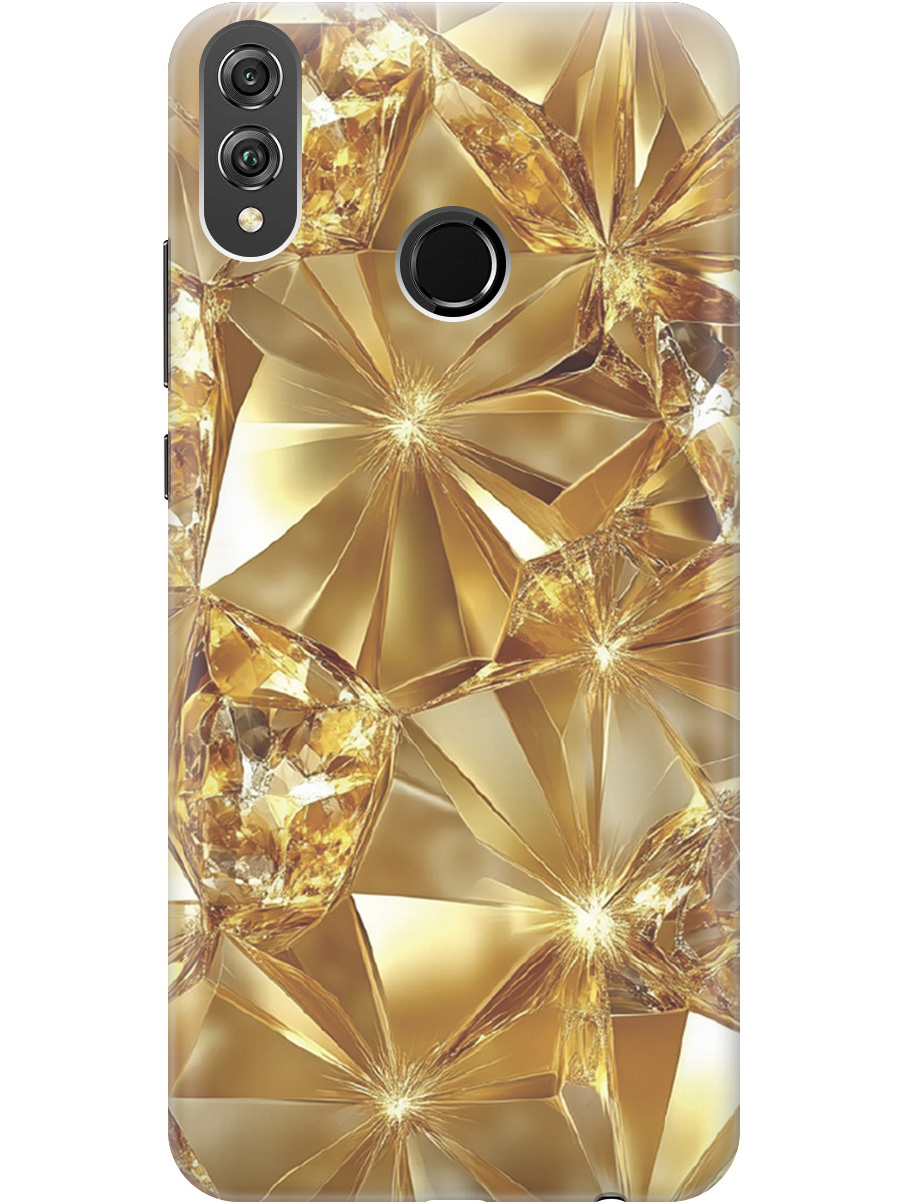 

Силиконовый чехол на Honor 8X с принтом "Желтый сапфир", Прозрачный;золотистый, 719355532