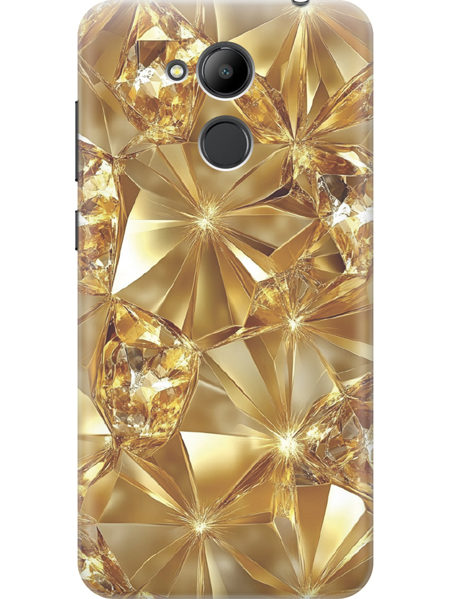 

Силиконовый чехол на Honor 6C Pro с принтом "Желтый сапфир", Прозрачный;золотистый, 717567632