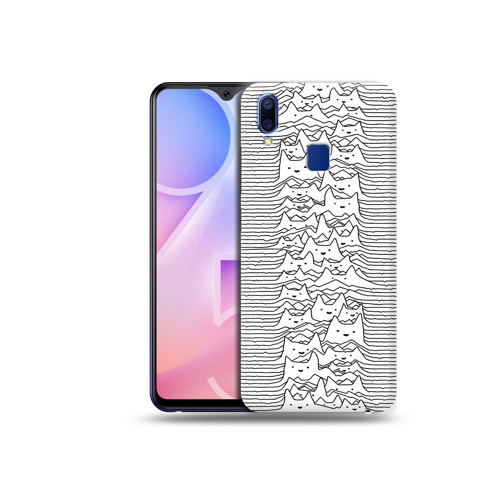 

Чехол MyPads Tocco для Vivo Y95 черно белые коты 3D (PT122996.436.682), Прозрачный, Tocco