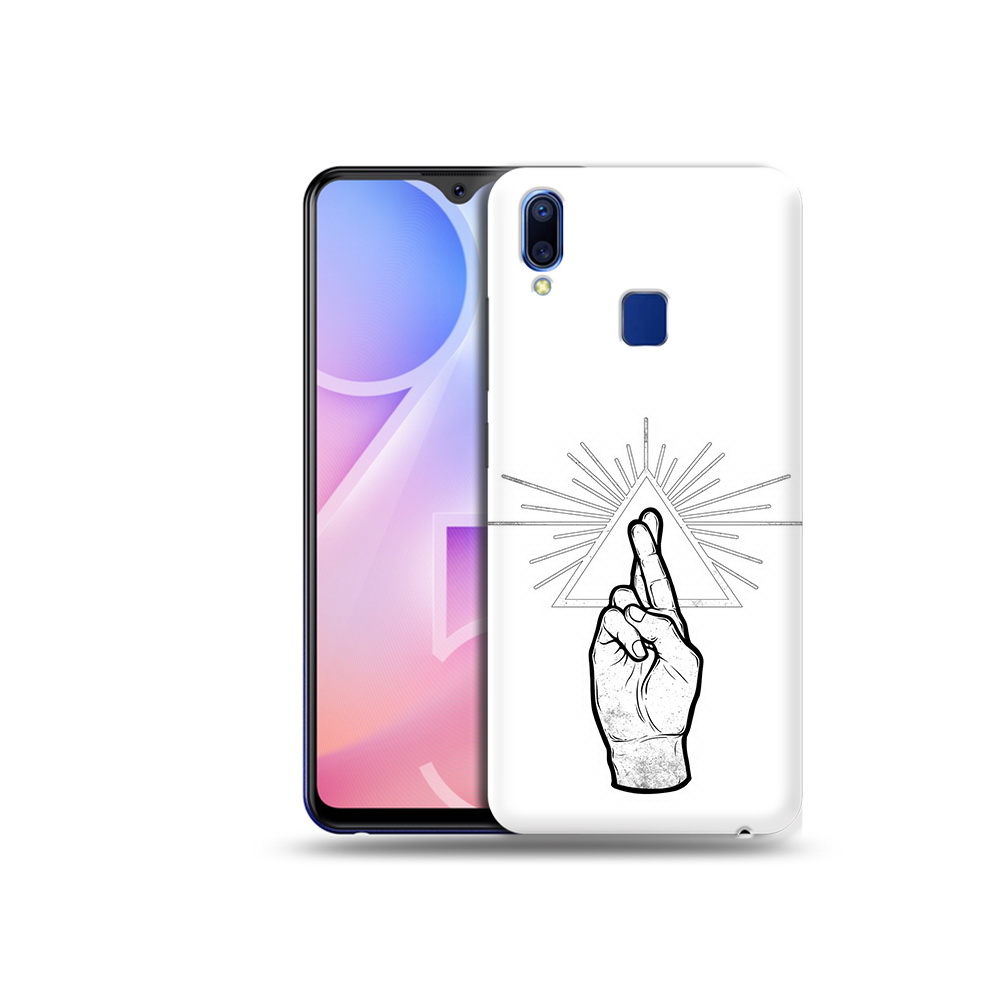 

Чехол MyPads Tocco для Vivo Y95 черно белая рука (PT122996.436.681), Прозрачный, Tocco