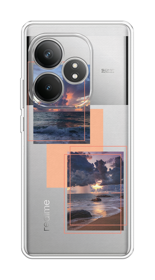 

Чехол на Realme GT 6T "Sky collage", Розовый;прозрачный;синий, 2517550-1