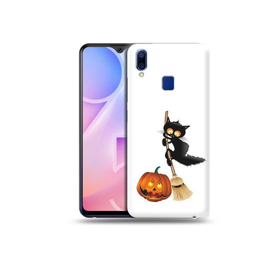 

Чехол MyPads Tocco для Vivo Y95 хэлуинский котик (PT122996.436.667), Прозрачный, Tocco