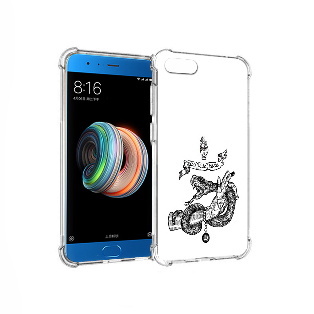 

Чехол MyPads Tocco для Xiaomi Mi Note 3 змея на руке рисунок (PT99401.307.366), Прозрачный, Tocco