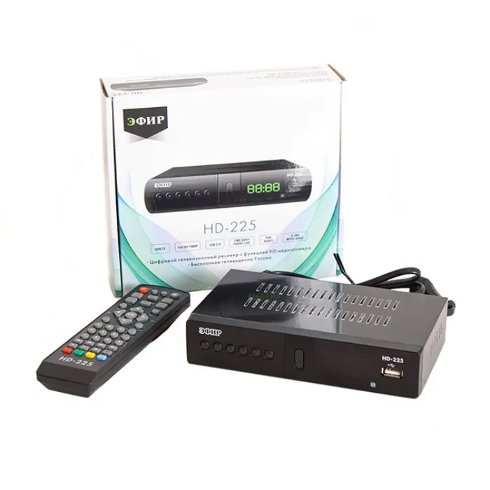 

DVB-T2 приставка Сигнал Electronics HD-225 Black, HD-225