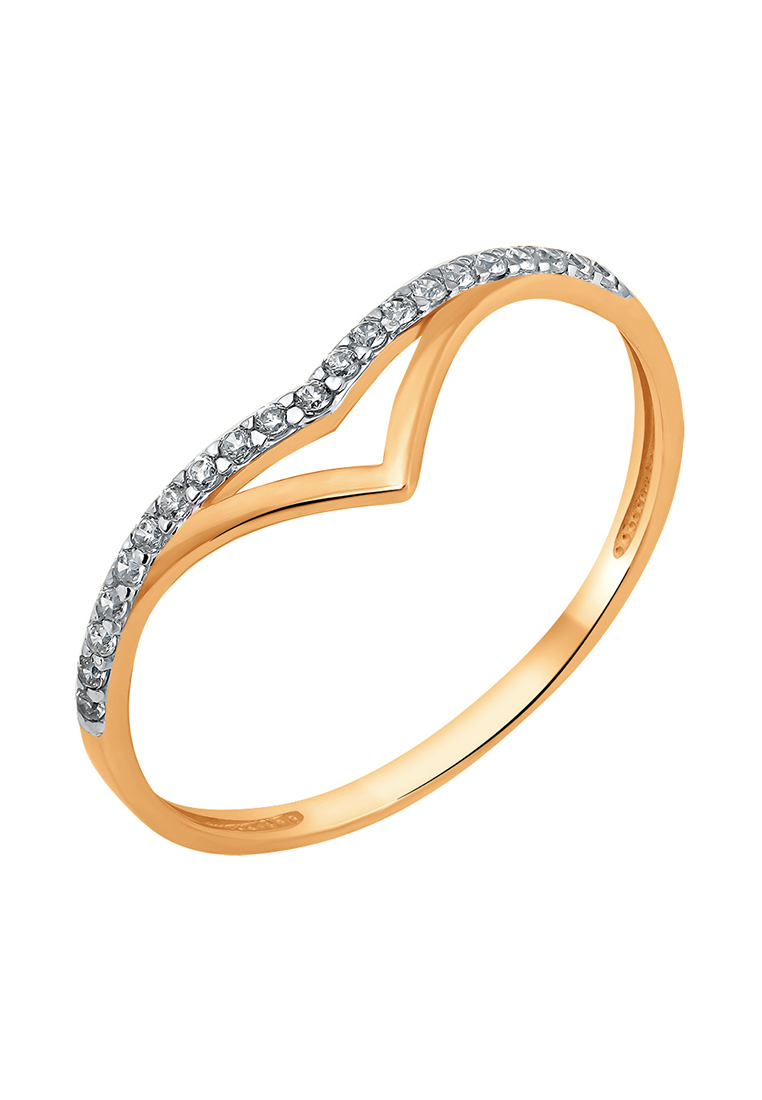 

Кольцо из желтого золота с фианитом р. , Kari Jewelry 11-1972-11-01, 11-1972-11-01