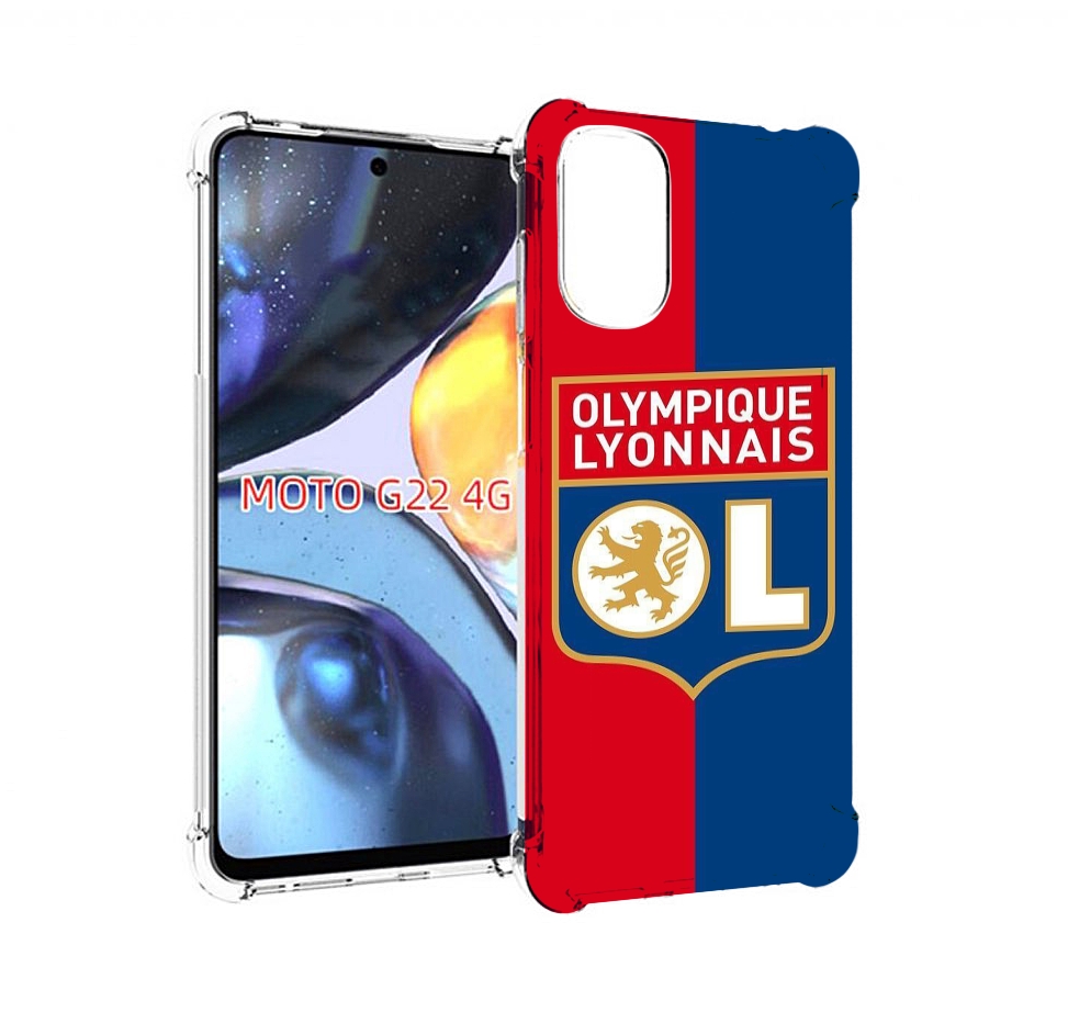 

Чехол MyPads фк лион эмблема для Motorola Moto G22 4G, Прозрачный, Tocco
