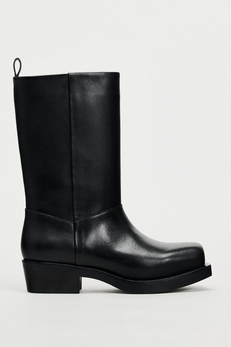 

Сапоги женские ZARA 11124310 черные 36 EU, Черный, 11124310