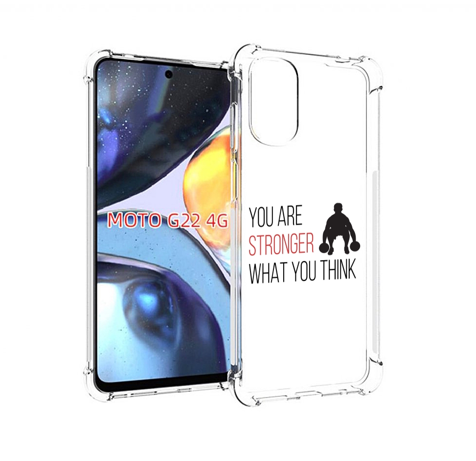 

Чехол MyPads ты-сильнее-чем-думаешь для Motorola Moto G22 4G, Прозрачный, Tocco