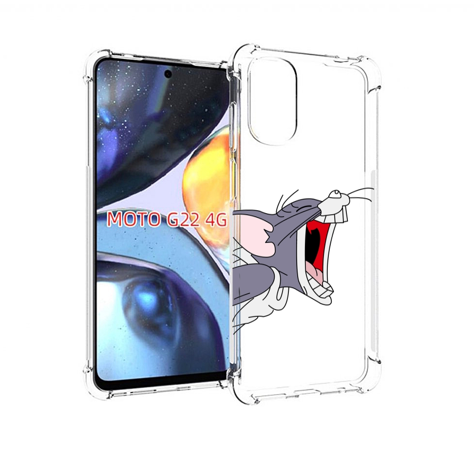 

Чехол MyPads том-голодный для Motorola Moto G22 4G, Прозрачный, Tocco