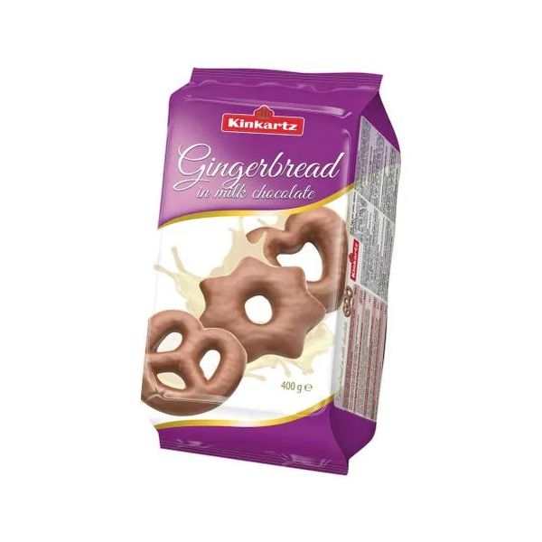 фото Пряники kinkartz gingerbread покрытые шоколадом 400 г