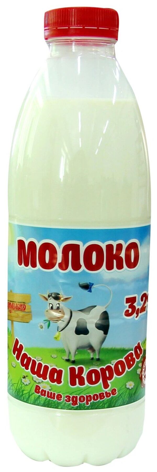 

Молоко 3,2% пастеризованное 900 мл Наша корова