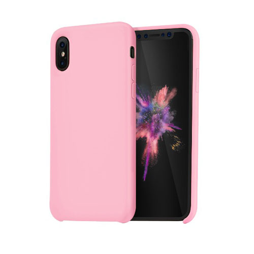 

Чехол-накладка Silicone Case Series для Apple iPhone XS Max (ярко-розовый)