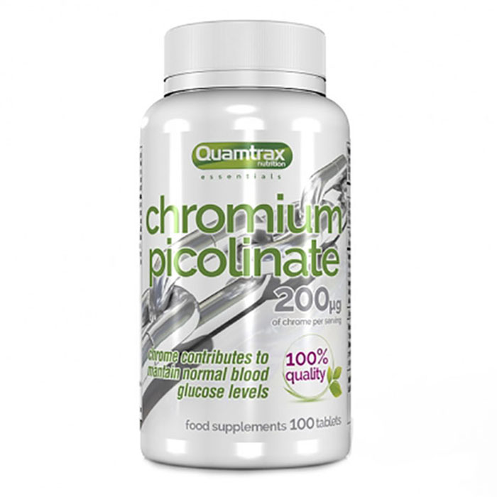 

Минералы Quamtrax Nutrition Chomium Picolinate 100 таб., Chomium Picolinate