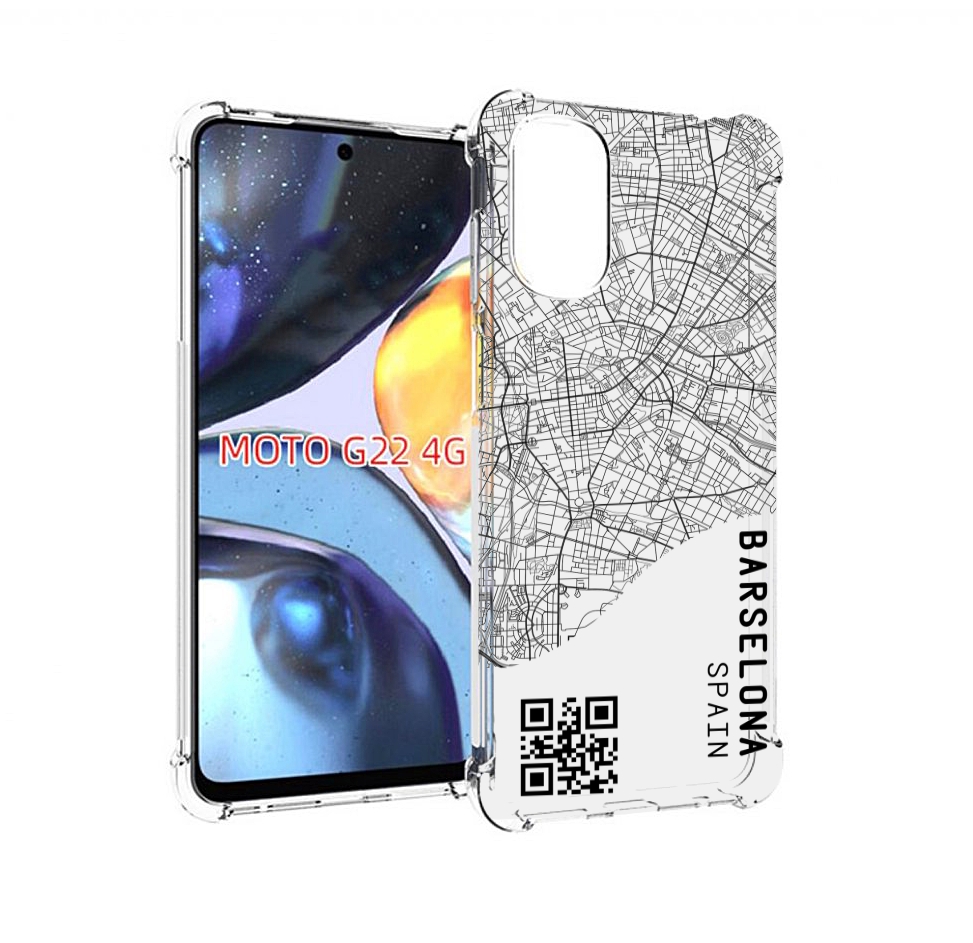 

Чехол MyPads схема-барселона для Motorola Moto G22 4G, Прозрачный, Tocco
