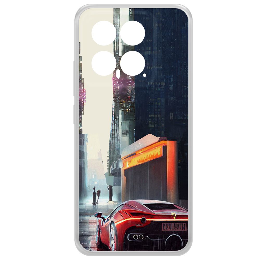 

Чехол-накладка Krutoff Clear Case Сити для Xiaomi 14, Прозрачный