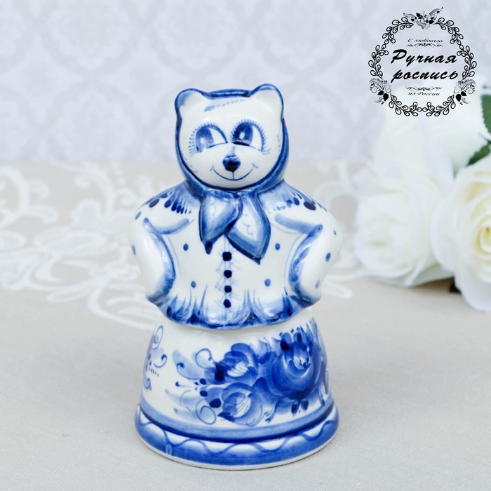 

Медовница "Маша", гжель, фарфор, 15х8 см