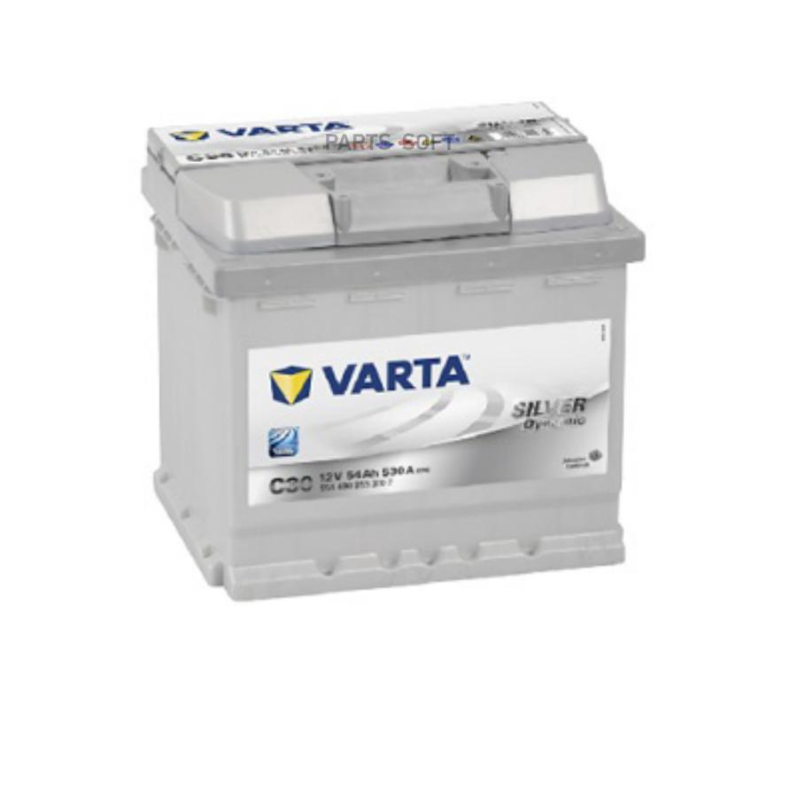 Аккумулятор 6СТ-54 VARTA Silver Dynamic оп пускток 530 А 207х175х190 клеммы евро 18198₽