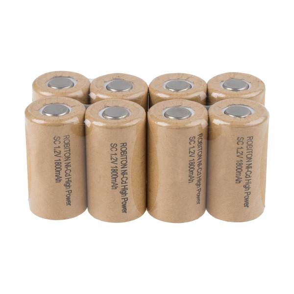 

Аккумулятор ROBITON 1800NCSC High Power, NiCd, 1.2 В, 1800 мАч (набор/ комплект из 8 штук)