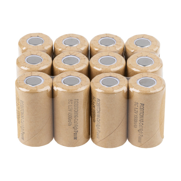 

Аккумулятор ROBITON 1500NCSC High Power, NiCd, 1.2 В, 1500 мАч (комплект из 12 штук)
