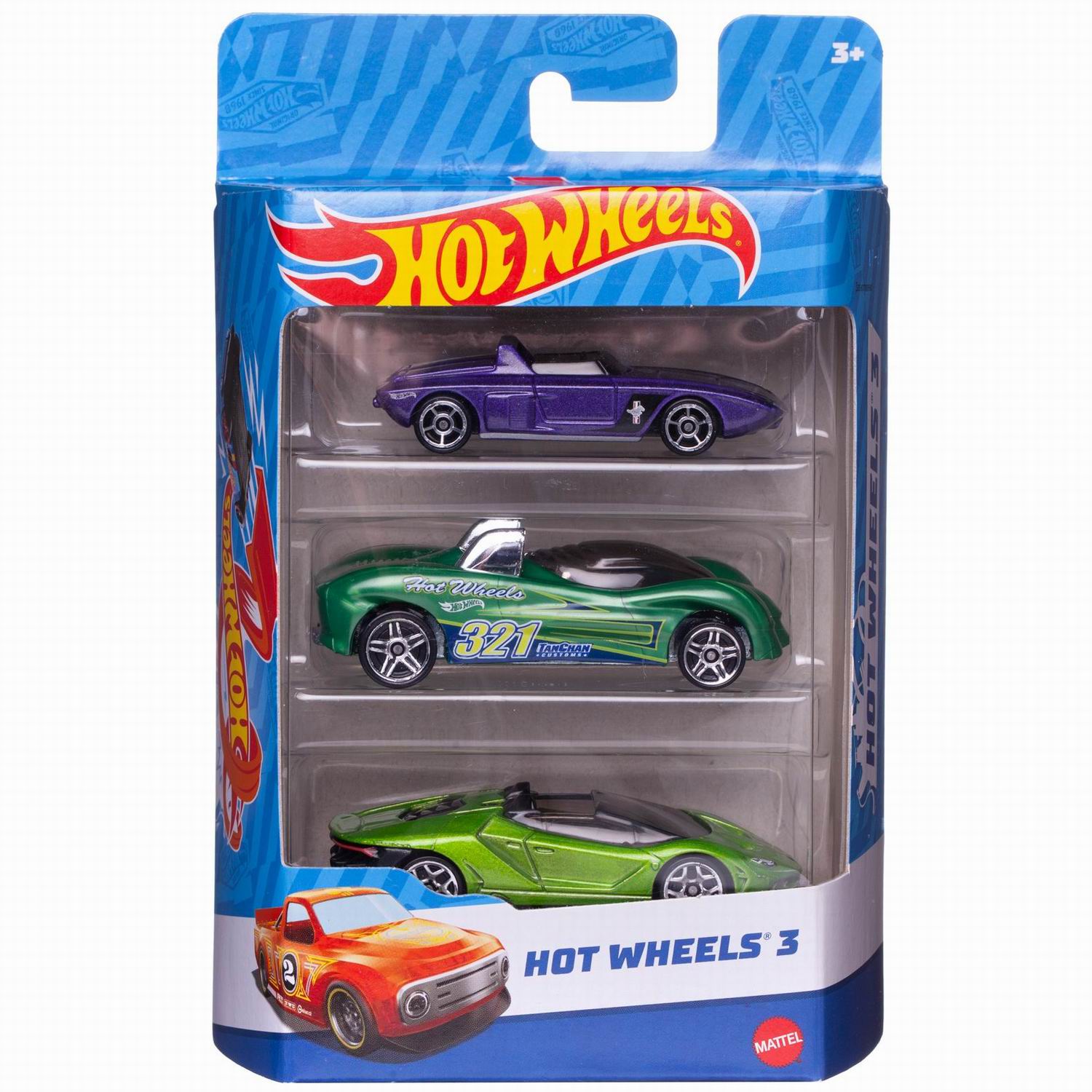 

Набор машинок Mattel Hot Wheels 3 машинки №26