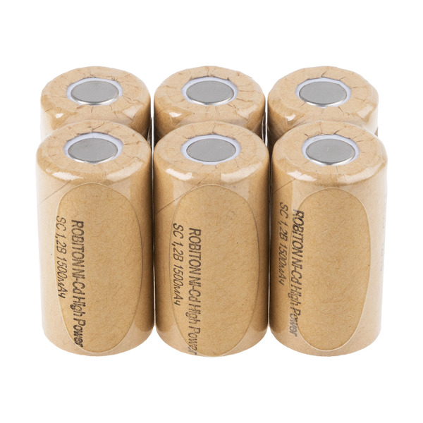 

Аккумулятор ROBITON 1500NCSC High Power, NiCd, 1.2 В, 1500 мАч (набор/ комплект из 6 штук)