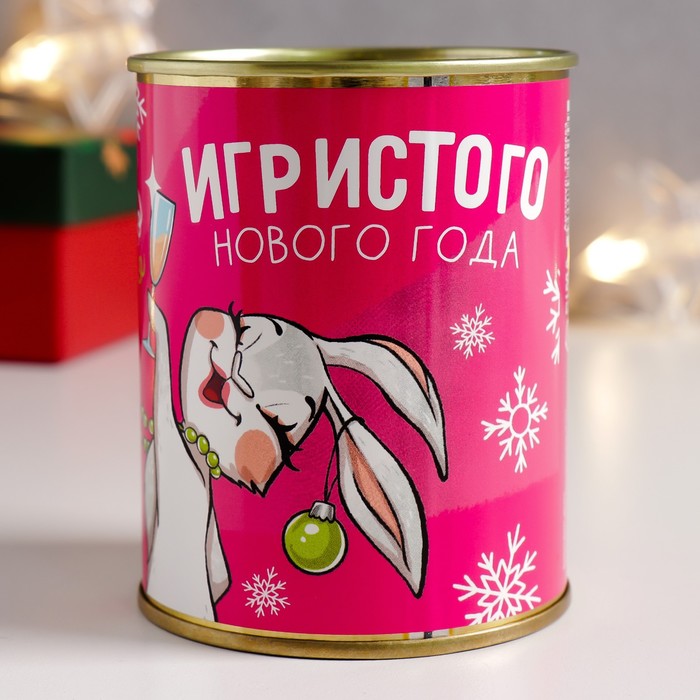 

Копилка-банка металл Игристого Нового года
