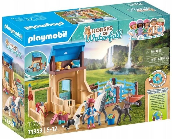 Игровой набор Playmobil Horses of Waterfall Амелия и лошадь Шепот с конюшней 71353