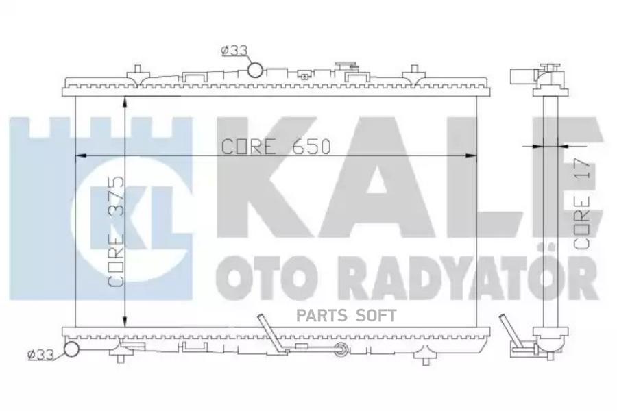 

371300 Радиатор Системы Охлаждения Opel Astra 1.7Cdti 04> KALE 371300