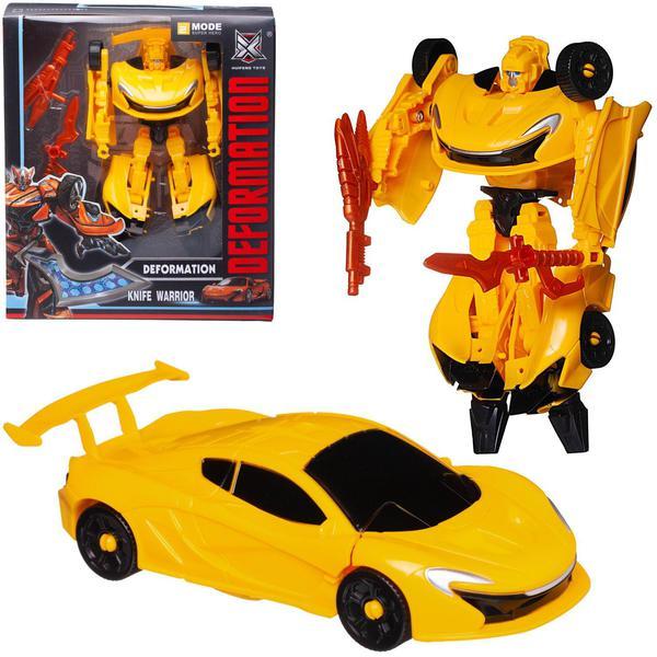 фото Робот-трансформер в машину junfa желтый junfa toys