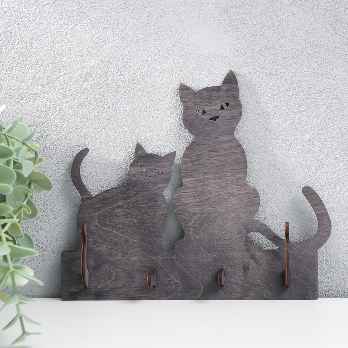 

Ключница открытая Две кошки 20,5x17,5x3 см