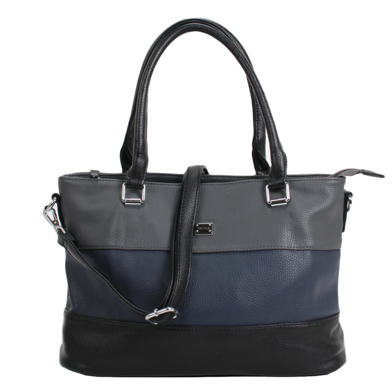 

Сумка женская Vishnia 80066, black/grey, Черный;синий, 80066
