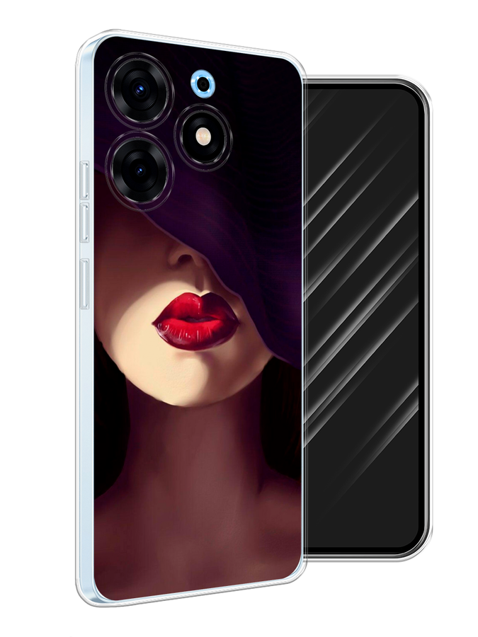 

Чехол Awog на Tecno Spark 10 Pro "Красные губы", Черный;бежевый;красный, 303750-7