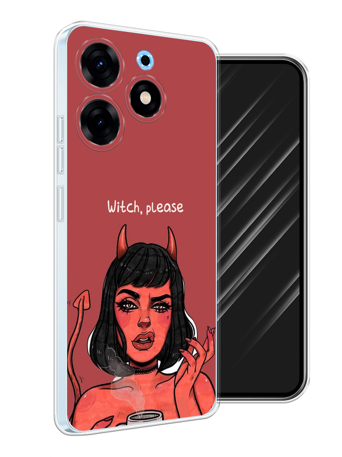 

Чехол Awog на Tecno Spark 10 Pro "Evil Girl", Бордовый;черный, 303750-6