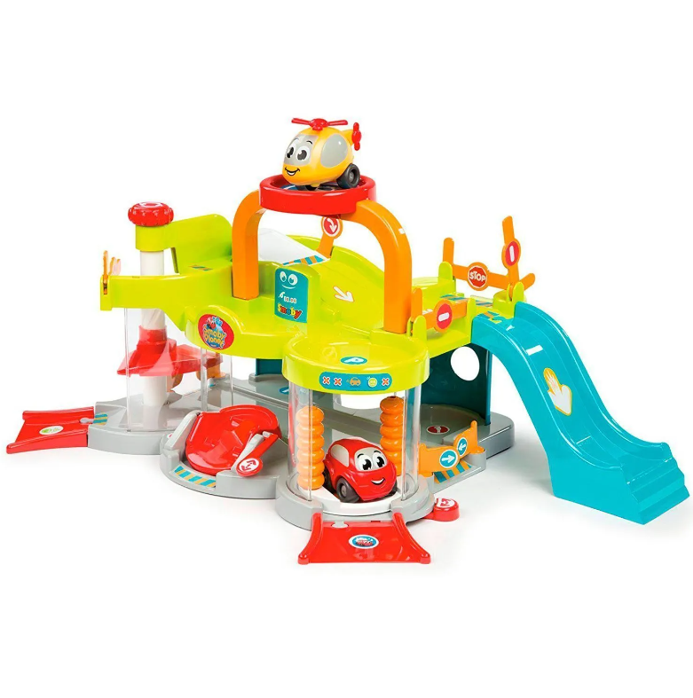 Игровой набор Smoby Мой первый гараж Vroom Planet 7600120402 hape многоуровневая автостоянка гараж для трюков