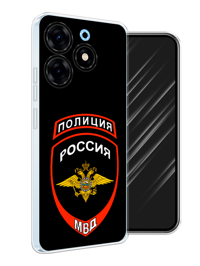 

Чехол Awog на Tecno Spark 10 Pro "Полиция шеврон", Черный;красный;белый, 303750-5