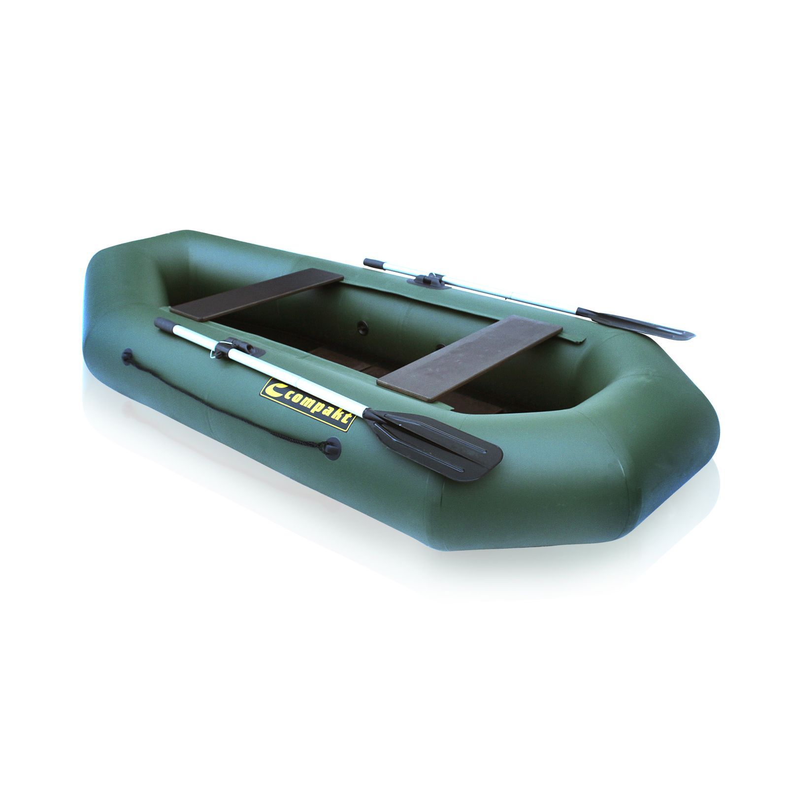 Лодка ПВХ Компакт-280N- ФС фанерная слань зеленый цвет упаковка-мешок оксфорд