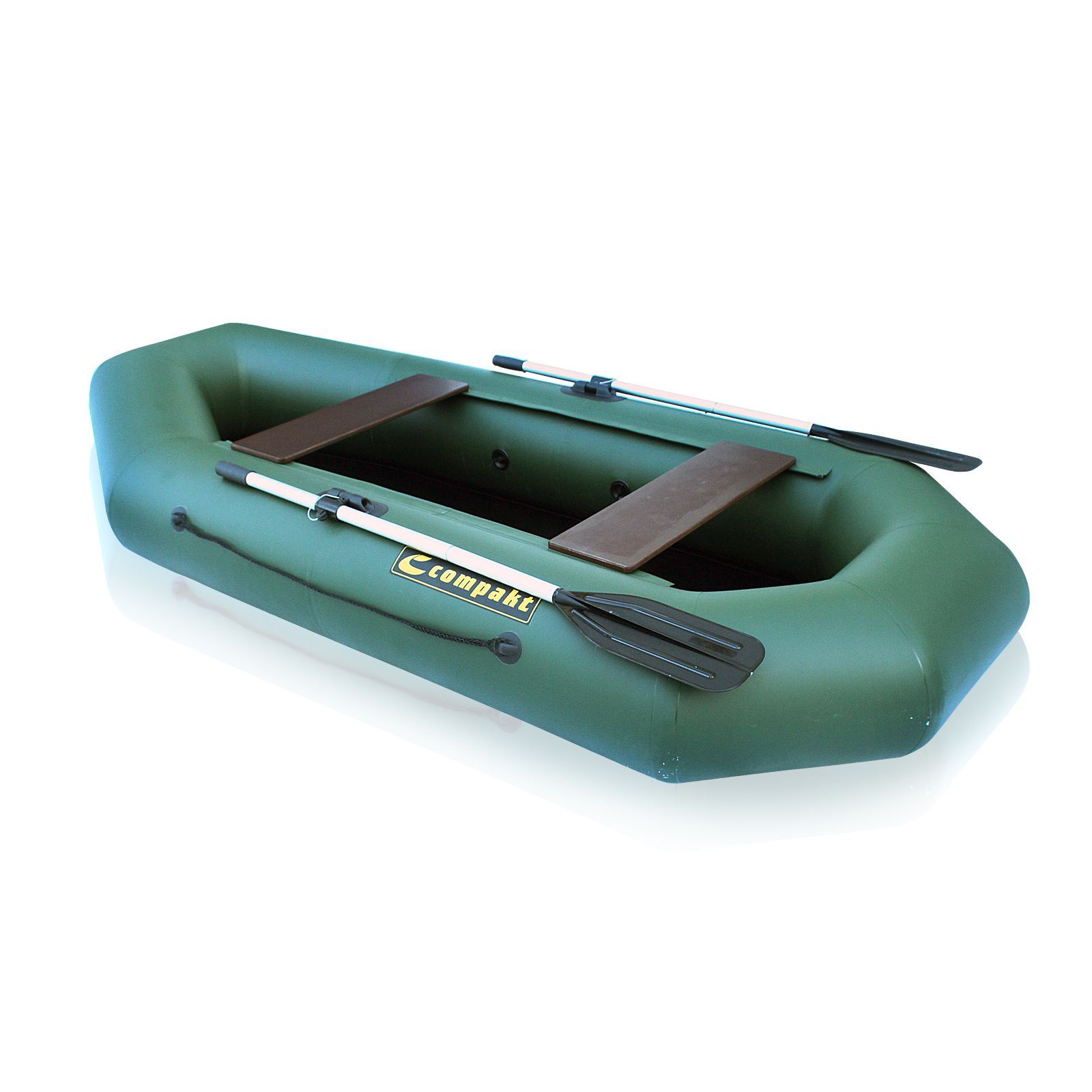 Лодка ПВХ Компакт-280N- натяжное дно зеленый цвет упаковка-мешок оксфорд